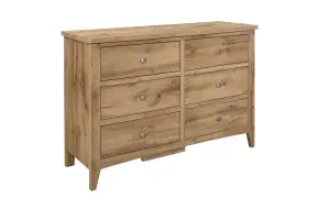 Birlea Hampstead 6 Drawer Chest Oak