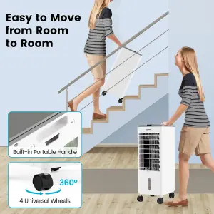 Costway 3-in-1 Portable Evaporative Cooler Fan Humidifier Air Conditioners 3 Wind Speeds