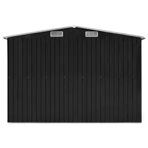 Berkfield Garden Shed Anthracite 257x779x181 cm Galvanised steel