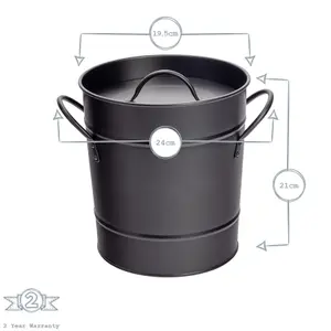 Harbour Housewares - Vintage Metal Kitchen Compost Bin