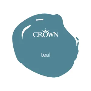 Crown Breatheasy Teal Matt Emulsion paint, 40ml