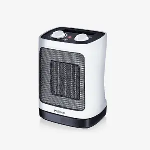 Pro Breeze 2000W Mini Ceramic Fan Heater with Automatic Oscillation