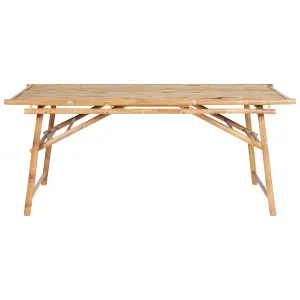 Garden Table Wood Light Wood TINDARI