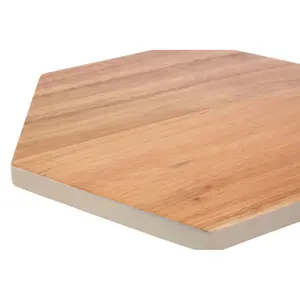 Interiors by Premier Socorro Hexagonal White Edge Chopping Board