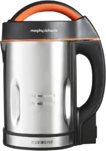 Morphy Richards Classic Soup Maker, 1.6L, Multi-Settings, LED Displayed Panel, Motorised Blade, Stainless Steel, 1000W, 48822