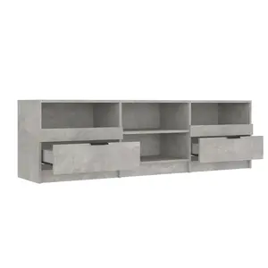 vidaXL TV Cabinet Concrete Grey 150x33.5x45 cm Engineered Wood