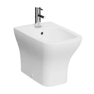 Vitra Koa White Square Floor-mounted Bidet, tap & toilet set