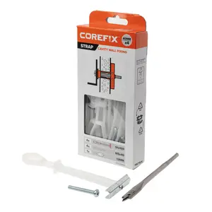 Corefix Strap Cavity Wall Fixing. 4pk with M5x40mm screws