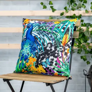 Veeva Indoor Outdoor Cushion Peacock Water Resistant Cushions