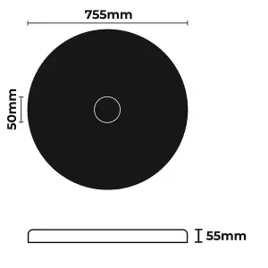 Ceiling Rose R20 755mm Resin Strong Lightweight Not Polystyrene Easy Fix