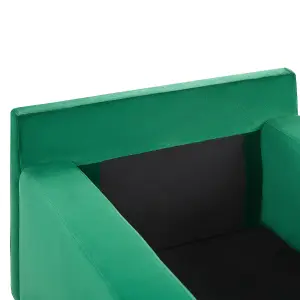 Velvet Chaise Lounge Green GUERET