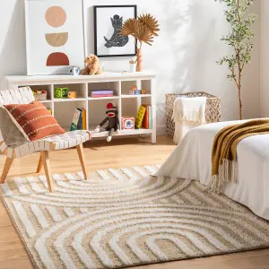 MARAVA Modern Shaggy Area Rug 160 x 213 cm