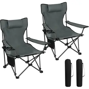 Mineo Folding Camping Chair Grey