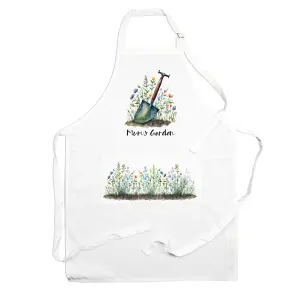 Purely Home Mum's Apron - Gardening Gift Apron - Adjustable Ties/Pocket Present for Mum