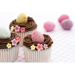 Easter Cupcakes - Wrapped Canvas Print 51cm H x 76cm W x 3.8 cm D