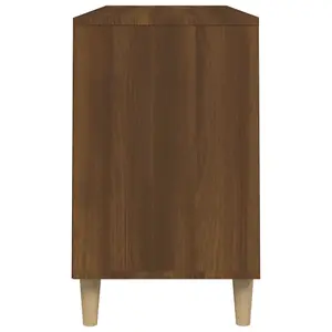 Berkfield Shoe Cabinet Brown Oak 102x36x60 cm Engineered Wood