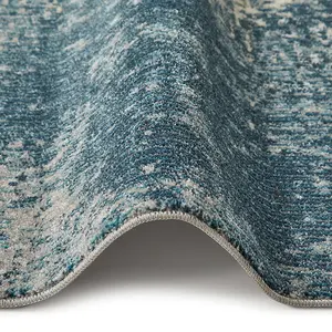 Rossa Modern Rug Light Blue Gold Rug 160x220cm for the