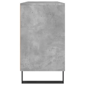 Berkfield Bathroom Cabinet Concrete Grey 80x33x60 cm Engineered Wood