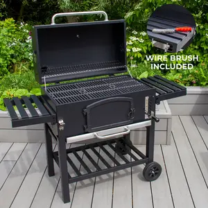 Aided Offset Charcoal Portable Smoker & Grill