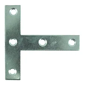 Timco - Tee Plates - Zinc (Size 76 x 76 x 16 - 25 Pieces)