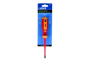 Laser Tools 8466 VDE 1000V Insulated Pozi Drive Screwdriver PZ2 x 100mm