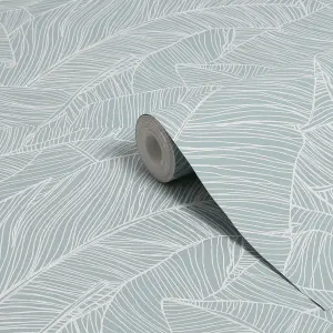 Superfresco Easy Kaya Tropical Leaf Duck Egg Wallpaper