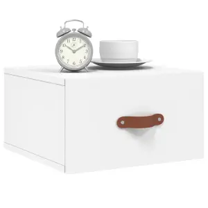 Berkfield Wall-mounted Bedside Cabinets 2 pcs White 35x35x20 cm