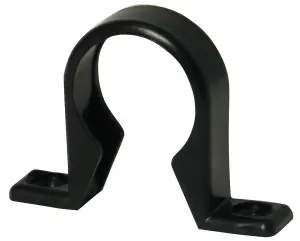 FloPlast Black Push-fit Waste pipe Clip (Dia)40mm, Pack of 3