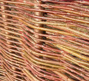 Willow Hurdle Fence Panel Premium Weave Woven Screening  6ft x 6ft