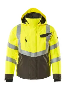 Mascot Safe Supreme Hastings Winter Jacket (Hi-Vis Yellow/Dark Anthracite)  (Medium)