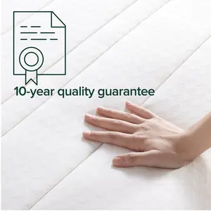 spring mattress - Tight top medium firmness mattress - Euro top design mattress with multiple layers Double (4'6)