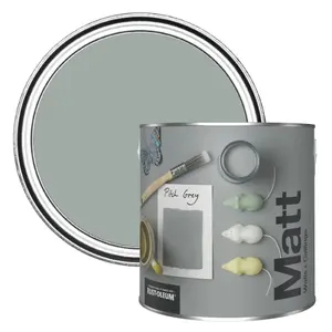 Rust-Oleum Washable Matt Wall Paint - Pitch Grey 2.5L