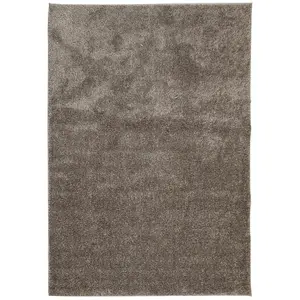 Rug ISTAN High Pile Shiny Look Grey 160x230 cm