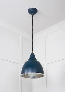 Hammered Nickel Brindley Pendant in Dusk