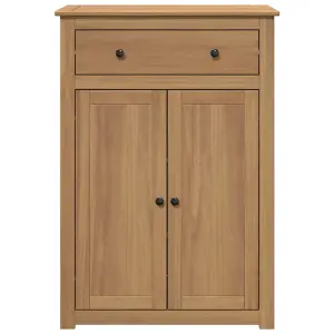 Berkfield Shoe Cabinet Panama 80x40x114 cm Solid Wood Pine