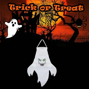 Hanging Ghost Decoration Halloween Party, Trick or Treat  Fangs