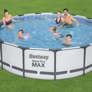 Bestway Pro max Swimming pool with pump (L) 4.57m x (H) 107cm