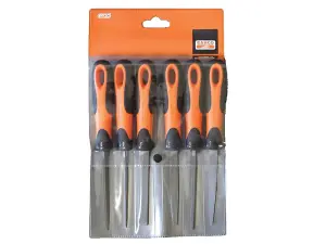 Bahco 1-476-04-3-2 1-476 ERGO File Set 6 Piece 100mm (4in) BAH47604