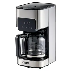 900W 1.5L Digital Filter Coffee Machine Black & Stainless Steel