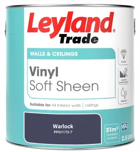 Leyland Trade Vinyl Soft Sheen Walls & Ceilings Emulsion Paint Warlock (PPG1173-7) - 2.5L