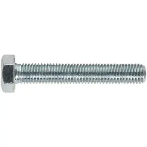 High-Quality M12 x 75mm Setscrew Pack - Grade 8.8 Zinc Fully Threaded DIN 933