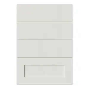 Tydeman Matt porcelain Shaker 4 drawer cabinet front (H)720mm (W)497mm (T)20mm