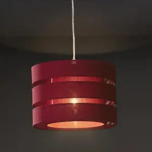 Trio Crimson red Pendant Light shade (D)28cm