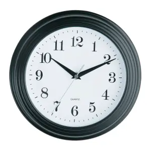 Maison by Premier Vintage Black Plastic Wall Clock