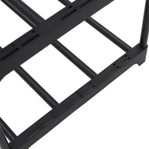 10 Tier Black Metal Shoe Rack Shoe Storage Organizer Shoe Shelf