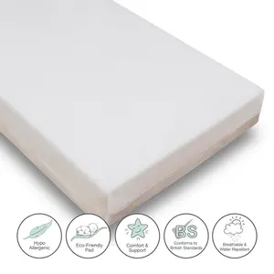  Cot Bed with Mattress Natural