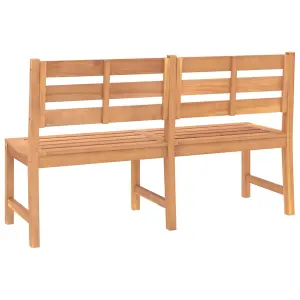 Berkfield Garden Bench 150 cm Solid Teak Wood