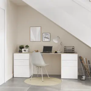 Atomia White Desk unit