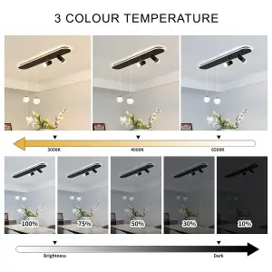 Garwarm Dimmable LED Pendant Light with Remote Control