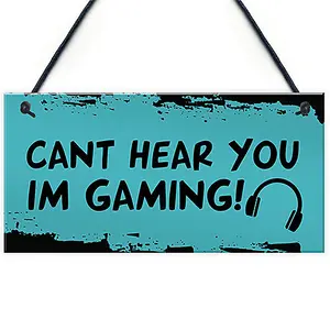 Red Ocean Funny Gaming Sign For Bedroom Gamer Gift For Son Christmas Birthday Gift Idea Gaming Plaque